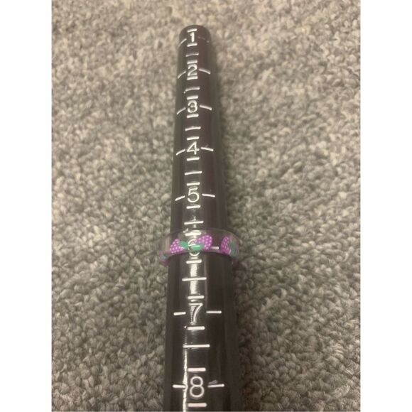 Grape Patterned Acrylic Statement Ring - Picture 4 of 4